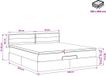 vidaXL - Ottoman bed met matras met hoofdeinde - Zwart - 180 x 200 cm - Stof