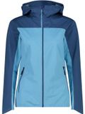 CMP Vrouwelijke waterdichte jas met capuchon - Polyester - 2XL - cielo/blauw/wit