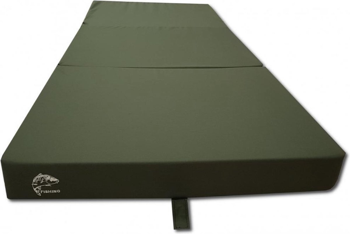 Viking Choice Logeermatras - camping matras - veld matras - opvouwbaar - 80 x 200 x 10 - donker groen 200 cm / 80 cm / 10 cm