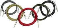 DiMarzio EP 1718SSBK Overbraid Cable 18-ft Black
