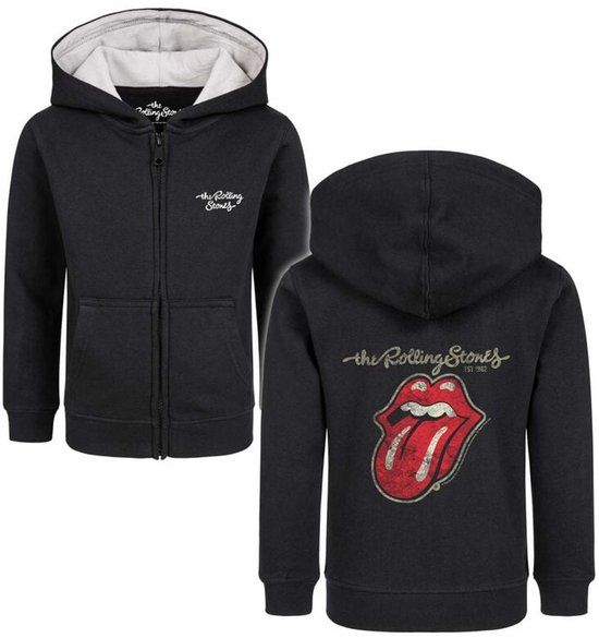 The Rolling Stones Metal-Kids Classic Tongue Kinder vesten zwart