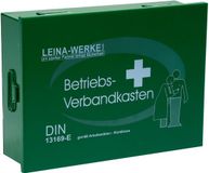 LEINA-WERKE Bedrijfsverbandtrommel, inhoud volgens DIN 13169, groen.