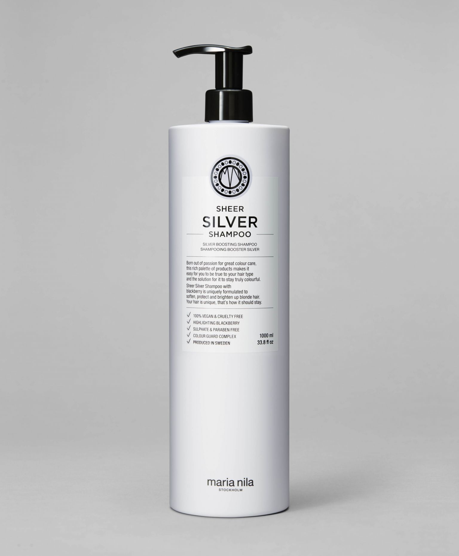 Maria Nila Sheer Silver Shampoo 1000ml - Blonde Hair