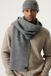 Garcia Hommes Foulard Uni Gris