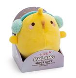 NICI 62226 Knuffeldier Piu Piu met oorwarmer in geschenkverpakking, 16 cm, geel