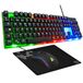 G-Lab Combo Yttrium - Set met toetsenbord en muis, 3-in-1 combinatie met QWERTY gaming-toetsenbord, 105 toetsen, gamermuis 2600 dpi, gamer-muismat, PC/PS4/PS5 (nieuwe versie)
