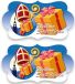 Merkloos / Sans marque Partyxplosion B.V. 2x Feest bord Welkom Sinterklaas 43 cm