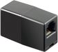 Goobay Telefoon-adapter, RJ12-bus (6P6C) naar RJ12-bus (6P6C), zwart