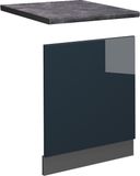 Vicco Fame-Line Vaatwasserfascia – 60 cm, WB Antraciet Donkerblauw hoogglans