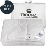 Troonz® Livorno 4 Seizoenen Dekbed 140x220 cm - 100% Katoen - Wit