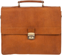 Burkely Vintage Dean Briefcase 3 Cognac