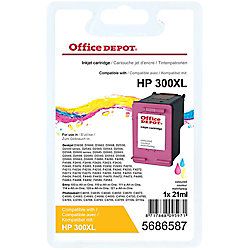 Office Depot Compatibel HP 300XL Inktcartridge CC644EE Cyaan Magenta Geel