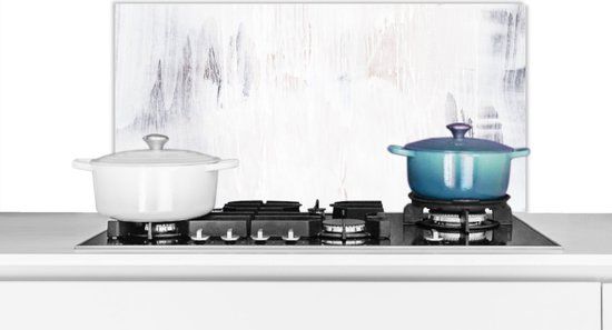 KitchenYeah Spatscherm keuken - Verf - Design - Abstract - Spatwand - 80x40 cm - Aluminium