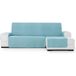 ECOMMERC3 Chaise Long-bankhoes, rechts gevoerd, antislip, turquoise, volledige bescherming, comfort en stijl in design, verstelbaar en wasbaar