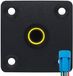 ProRide Interrupteur à pression métallique Panneau encastré 220V ON-OFF - 12mm - avec câble de connexion - Indicateur LED Jaune
