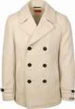 Suitable Coat Caban Wol Blend Ecru - Maat 50 - Heren - Tussenjas