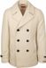 Suitable Coat Caban Wol Blend Ecru - Maat 50 - Heren - Tussenjas