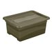 keeeper eckhart transportbak met deksel en schuifsluiting, 12 l, extra stevig, 39,5 x 29,5 x 17,5 cm, olijfgroen