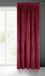 Eurofirany Villa Gordijn fluweel zacht lint, bordeaux, 140 x 270 cm