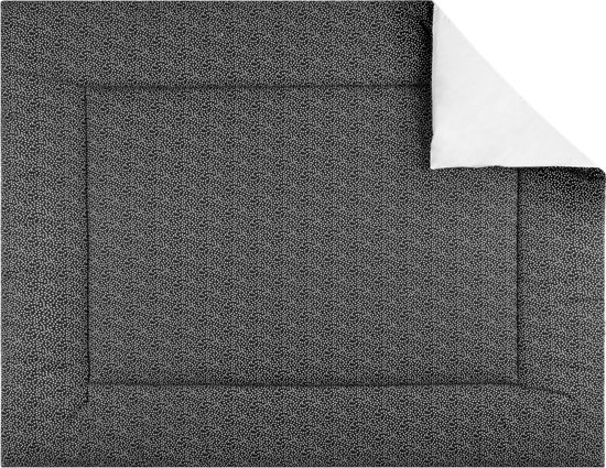 Bink Bedding Boxkleed Sil 80x100 zwart wit