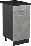 Vicco Keukenonderkast R-Line, Beton/Antraciet, 40 cm