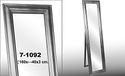 DONREGALOWEB Staande Spiegel met Frame van Kunsthars, Zilverkleurig, 160 x 40 x 3 cm