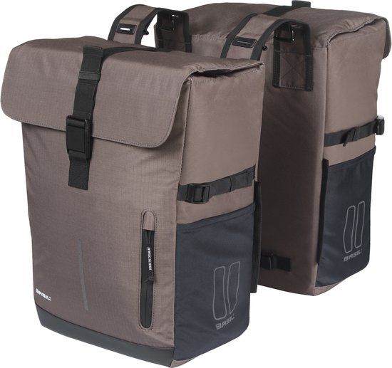 Basil Move - Dubbele fietstas - 30L - Bruin