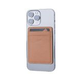 Xoopar Iné Mini NFC-functie - Compatibel met Mag-Safe Portemonnee voor iPhone Android, RFID-kaarthouder met Mag-Safe Magneet (Bruin)