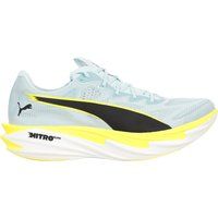 Puma Deviate Nitro Elite 4 Wedstrijdschoen Heren-lichtblauw, limoen, Maat 46,5