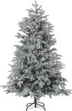 Beliani BASSIE Sapin de Noël - Blanc - 180 cm - PVC - Avec Neige & Décorations