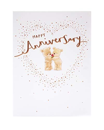 UK Greetings Anniversary Card for Him/Her/Friend - Teddy Design