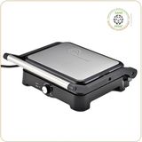 LITTLE BALANCE 8744 Speed Grill, elektrische vleesgrill, multifunctioneel, vlees, groenten, panini's, platen zonder PFAS, antiaanbaklaag, 2000 W, zwart