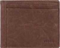 FOSSIL Leren Kaarthouder Neel Bifold With Flip ID Brown Bruine