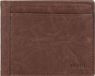 FOSSIL Leren Kaarthouder Neel Bifold With Flip ID Brown Bruine