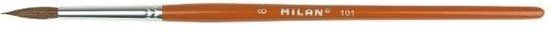 Milan Verfpenseel 101 Serie 8,2 Mm 22 Cm Hout Bruin Nr. 18