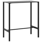 vidaXL Bartafel Zwart 100x50x110 cm Staal