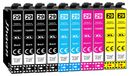 Epson 29XL Multipack cartouches d'encre, 10 pièces, compatible avec Epson