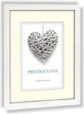 Zep Houten fotolijst wit met passe-partout Regent 4 formaat 20x20 / 30x30 cm