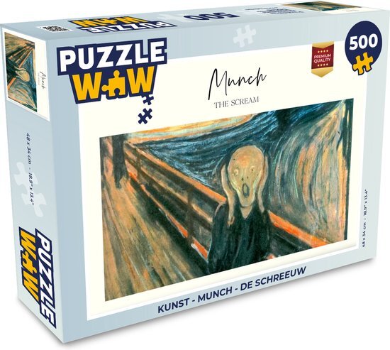 MuchoWow Puzzel Kunst - Munch - De schreeuw - Legpuzzel - Puzzel 500 stukjes