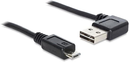 DeLOCK 2m USB 2.0 A - micro-B m/m 2m USB A Micro-USB B Mannelijk Mannelijk Zwart USB-kabel