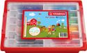 STABILO Trio Jumbo - Marqueur - Pointe XL robuste - 12 couleurs - Lot scolaire de 144 pièces