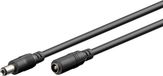 Goobay DC stroomverlengkabel (5,5 x 2,5 mm stekker), 5 m voedingsverlenging, ideaal voor ledstrips, Fritzbox, routers en camera's, 5-24V, 5A Max, zwart