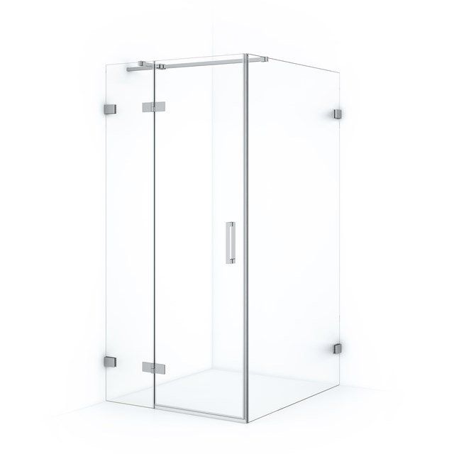 Maxaro Douchecabine Diamond 110x100cm 8mm Helder Veiligheidsglas Chroom met Draaideur