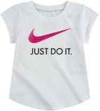Nike T-shirt met Korte Mouwen voor kinderen Swoosh JDI Wit