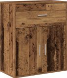 vidaXL Dressoir Oudhout 60 x 31 x 70 cm Bewerkt hout