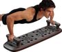 Wan GmbH Push Up Board - Planche d'entraînement pour pompes - Entraînement de force à domicile - Hauteur réglable - 64 x 19 cm - Plastique
