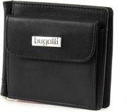 bugatti Leren Portemonnee City Line Dollarclip 8CC Metal Logo Black Zwart
