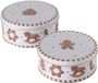 Boltze Home Koekjesdoos GINGER, handgeschilderd, 2 stuks