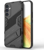 Merkloos / Sans marque Samsung Galaxy A34 Hoesje Shockproof Kickstand Back Cover Zwart