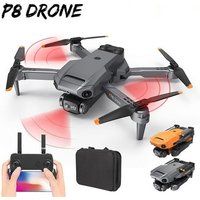 P8 Drone met Dual Camera 4K Hd 3 Batterijen Batterijduur: 12 Min Zwart